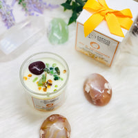 Carnelian Heart Soy Wax Candle