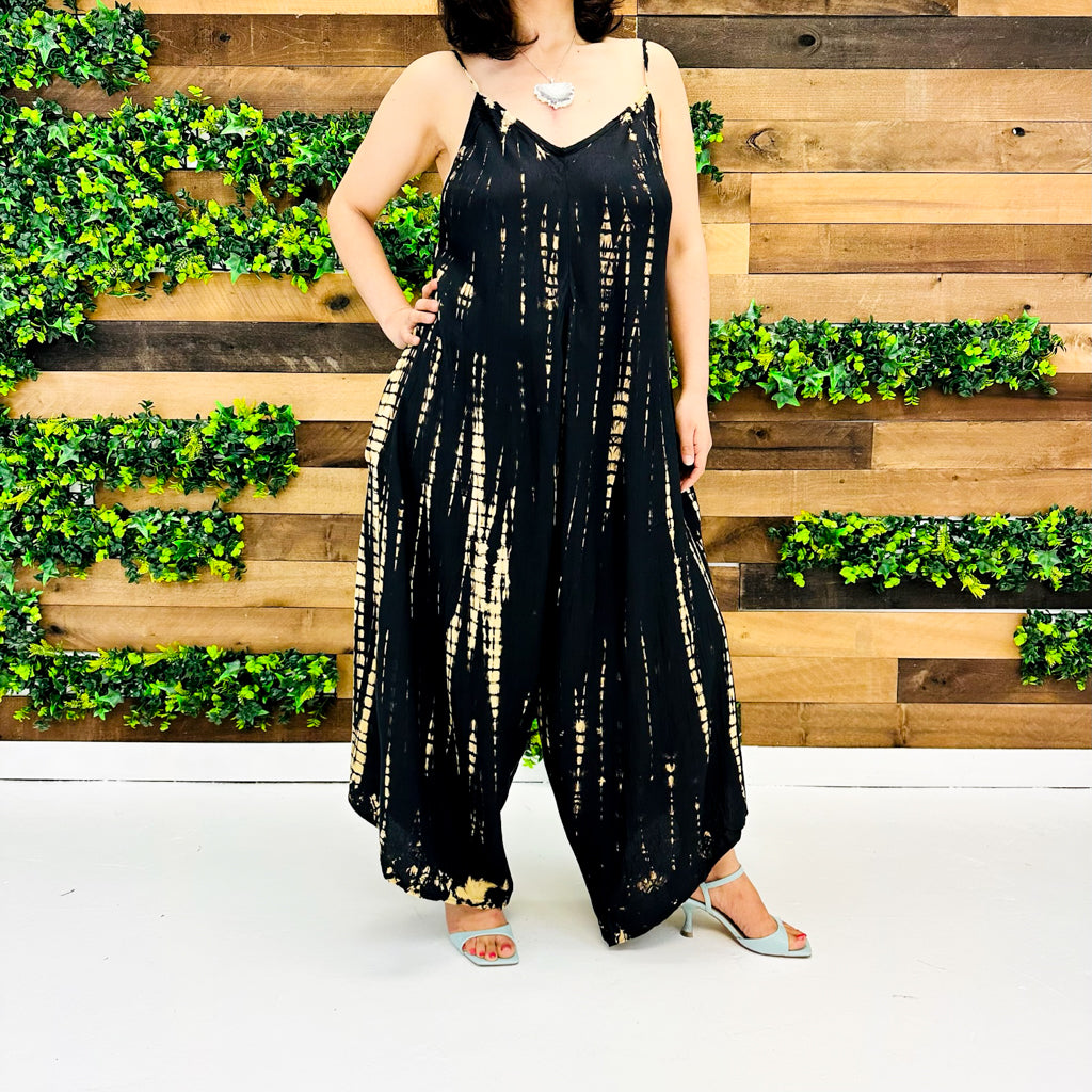 Tie Dye Bohemian Style Summer Jumpsuit