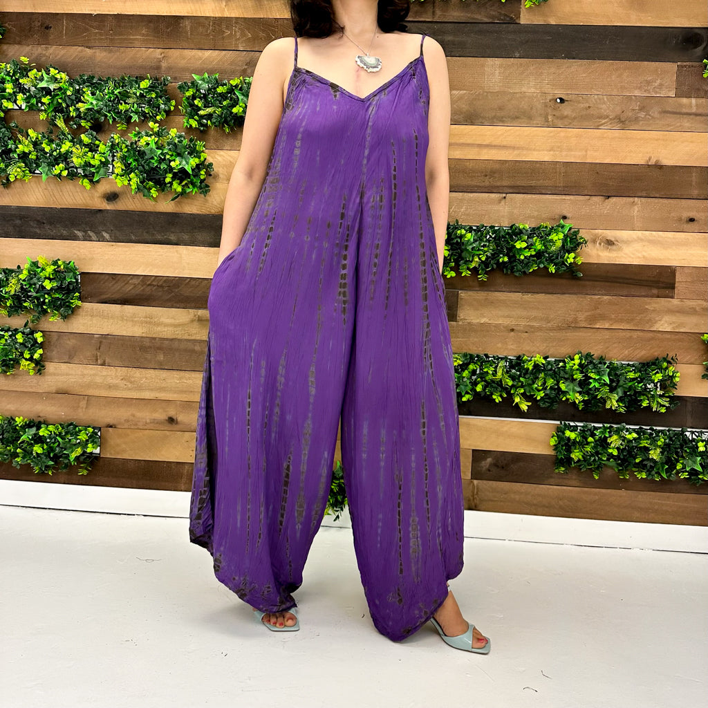 Tie Dye Bohemian Style Summer Jumpsuit