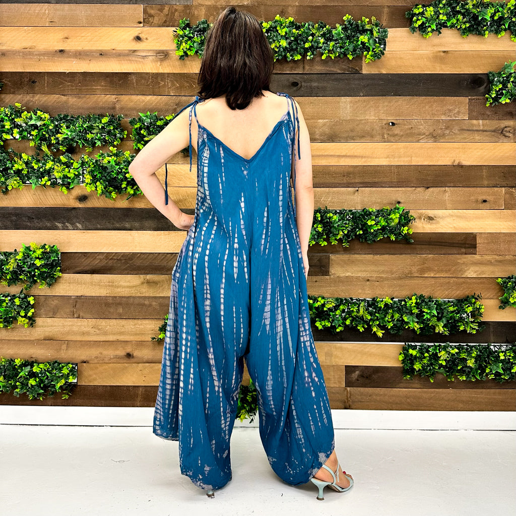 Tie Dye Bohemian Style Summer Jumpsuit