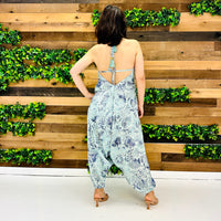 Silk Backless Summer Jumpsuit