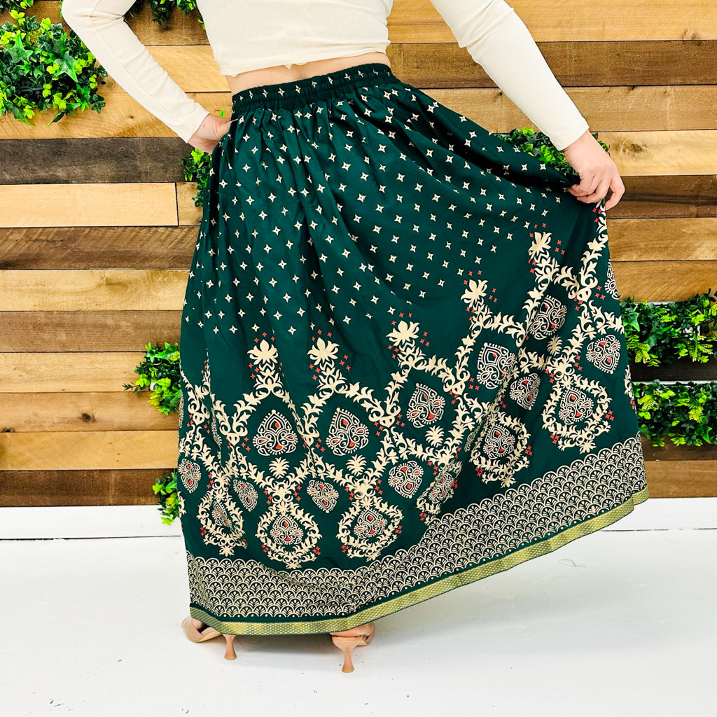 Bohemian Style Vintage Festival Skirt