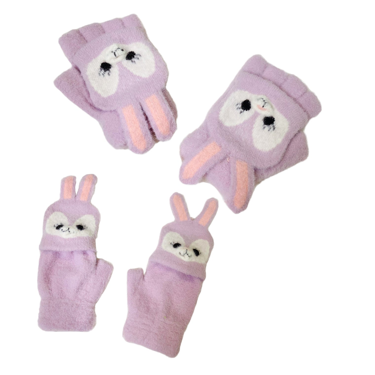 Kids Winter Half Fingerless Gloves/Mittens