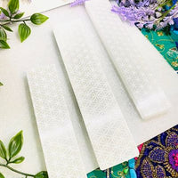 Etched Selenite Charging Plate with Flower of Life