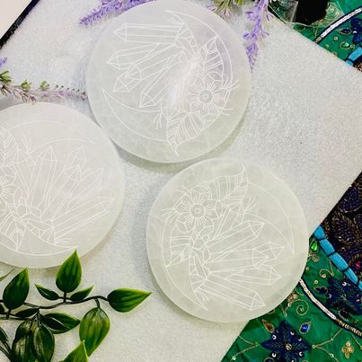 Selenite Crystal Charging Station