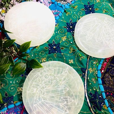 Selenite Crystal Charging Station