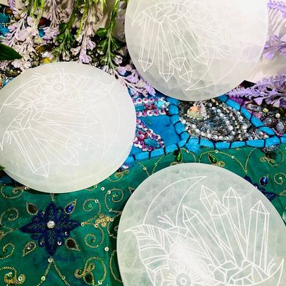 Selenite Crystal Charging Station