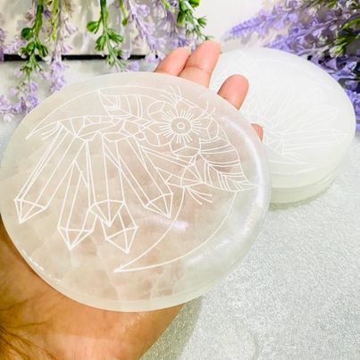 Selenite Crystal Charging Station