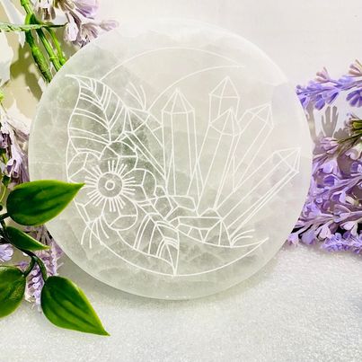 Selenite Crystal Charging Station