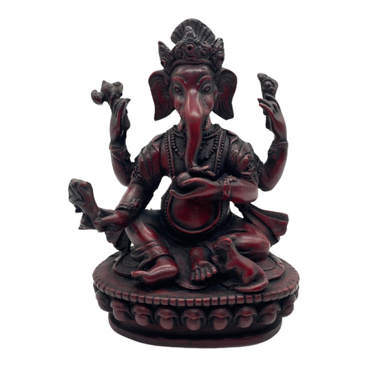 Handmade Ganesh Statue/ Lord Ganesha Statue/ Colorful Ganesh/ Ganesh For Altar/ Good Luck/ Success/ Small Vinayak Statue/ 5" Ganpati