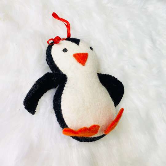 Felted Animal Plush Toys, Penguin Animal Dolls, Needle Felted, Wool Felt Animals, Penguin Doll, Stuffed Animal Toys, Penguin Hanging