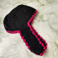 Crocheted Wool Ear flap Winter Beanie