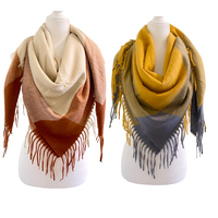 Winter Plaid Blanket Warm Wraps/Scarves