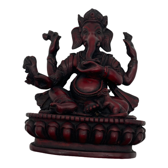 Handmade Ganesh Statue/ Lord Ganesha Statue/ Colorful Ganesh/ Ganesh For Altar/ Good Luck/ Success/ Small Vinayak Statue/ 5" Ganpati