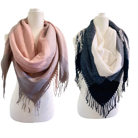 Winter Plaid Blanket Warm Wraps/Scarves