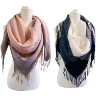 Winter Plaid Blanket Warm Wraps/Scarves