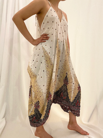 Geometric  Bohemian Summer Jumpsuit