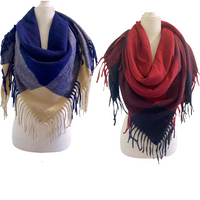 Winter Plaid Blanket Warm Wraps/Scarves
