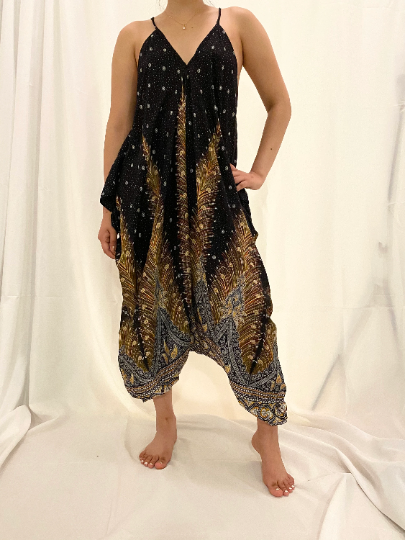 Geometric  Bohemian Summer Jumpsuit