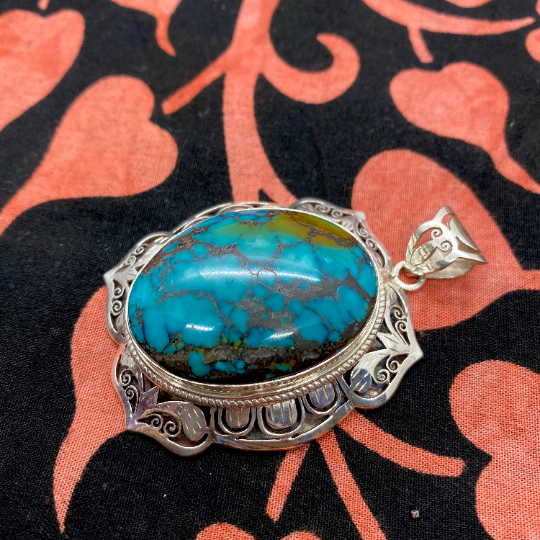Teal 2025 pendant necklace