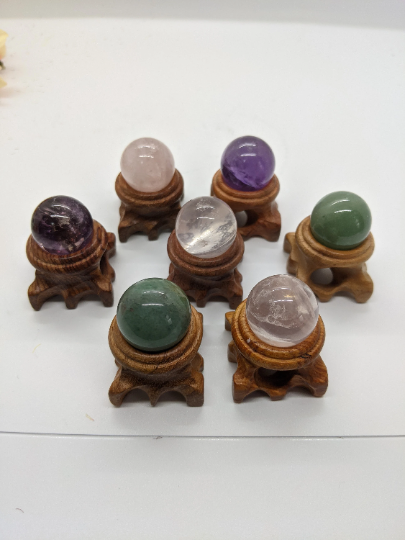 Mini Crystal Ball/Crystal Sphere/20mm Crystal Ball/Healing Crystal Sphere/Small Stone Sphere/Amethyst/Aventurine/Rose Quartz Small Ball