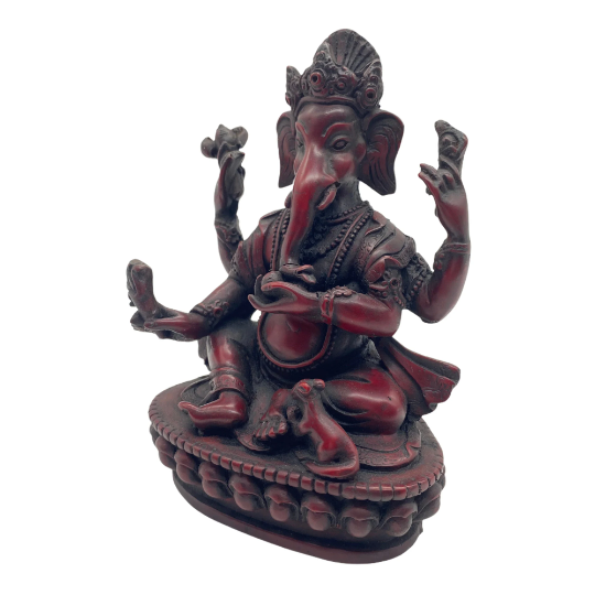 Handmade Ganesh Statue/ Lord Ganesha Statue/ Colorful Ganesh/ Ganesh For Altar/ Good Luck/ Success/ Small Vinayak Statue/ 5" Ganpati
