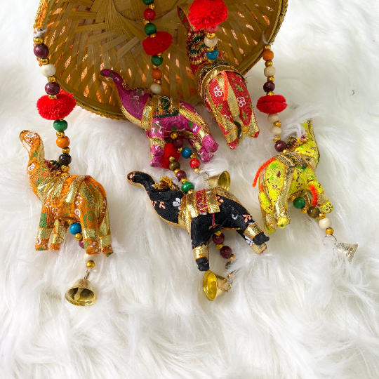 Elephant Hanging, Elephant Decor, Animal Lovers Gift, Hanging Mobile, Nursery, Elephant Wall Decor, Elephant Chimes, Umbrella Decoration