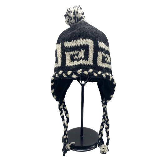 Knitted Ear flap Winter Unisex Wool Hat