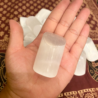 Selenite Cubes, Cleansing Stone, Medium Cylinder Selenite, Satin Spar Selenite Harmonizer Cylinder, Balancing, Chakra Healing, Crystal