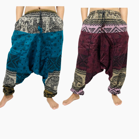 NEPAL Yoga Pants - Red  Hippie Pants – ELEPANTA