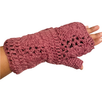 Hand Knitted Wool Fingerless Handwarmer