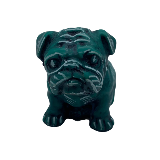 Resin Dog Statue, Puppy Figurines, Home Decor, Pet Decor, Beautiful Bull Dog Statue, Resin Collectible, Animal Home Garden Decor