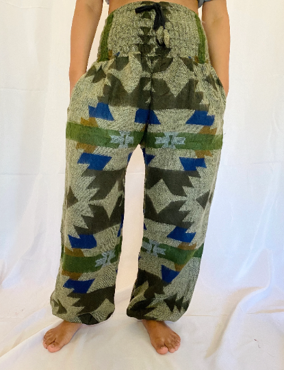 Off White Warm Woolen Trouser or Pant - Handicrafts In Nepal