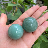 Aventurine Crystal Ball, Polished Aventurine, Sphere Gemstones, Small Aventurine, 1.1 inch Crystals, Lucky Stone Gift, Stone for Creativity