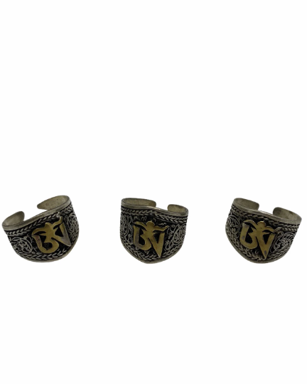 Vintage Filigree Design Om Ring,Handmade Zen Yoga Unisexual RIng,Om Tibetan Silver Ring Adjustable,Buddhism Symbols