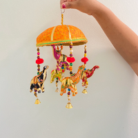 Elephant Hanging, Elephant Decor, Animal Lovers Gift, Hanging Mobile, Nursery, Elephant Wall Decor, Elephant Chimes, Umbrella Decoration