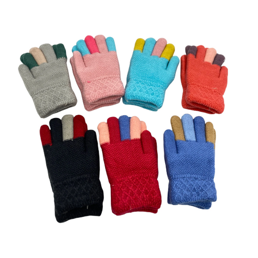 Fleece Lined Kids Winter Gloves