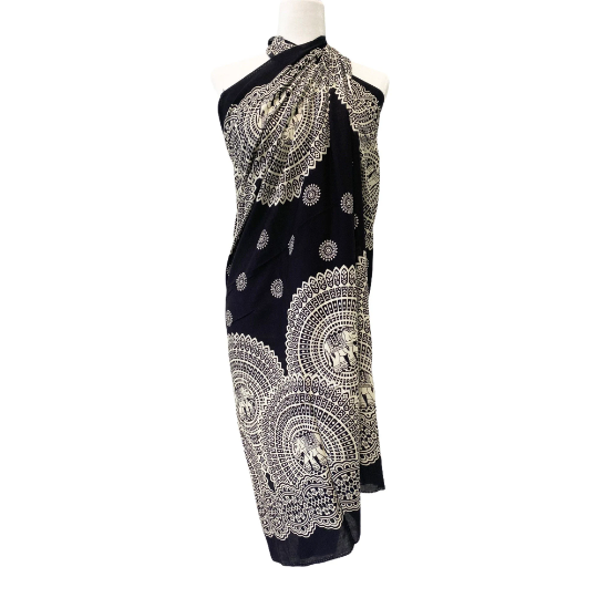 Beach Coverups, Elephant Printed Sarongs,Beach Accessories, Bikini Pareos,Rayon Wraps,Summer Sarong,Tassels Wraps,Bohemian Beach wear