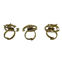 Brass Handmade Om Ring from Nepal, Ohm Ring, Vintage Brass Ring, Meditation Ring, Yoga Ring, Buddhist Hindu OM , Healing Yoga Spiritual Ring