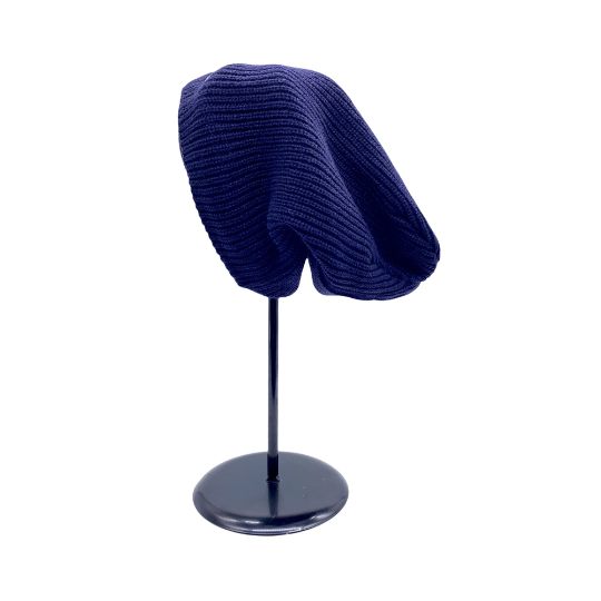 Hand Knit Unisex Fleece Lined Slouchy Hat