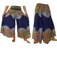Rayon Palazzo Pant with Hand Embroidery, Bohemian Pants, Wide Leg Pants, Comfortable Harem Pants, Hippie Pants, Yoga Pants, Summer Pants