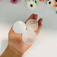 Selenite Sphere, 75mm Selenite Crystal Ball,3" Selenite Cleanse Gemstones,Calming & Healing Gemstone, Round Selenite,Crystal Spheres