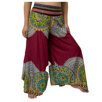 Rayon Palazzo Pant with Hand Embroidery, Bohemian Pants, Wide Leg Pants, Comfortable Harem Pants, Hippie Pants, Yoga Pants, Summer Pants