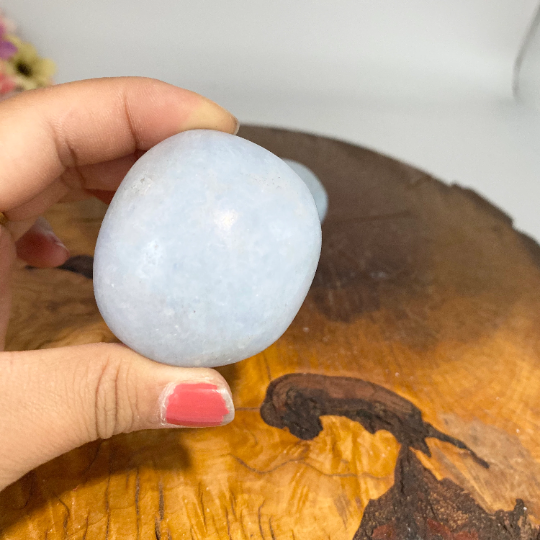 Chalcedony Palm Stone, Polished Chalcedony Crystal, Purple Chalcedony, Nurturing Crystals, Stone for Endurance, Stone for Sagittarius,Cancer