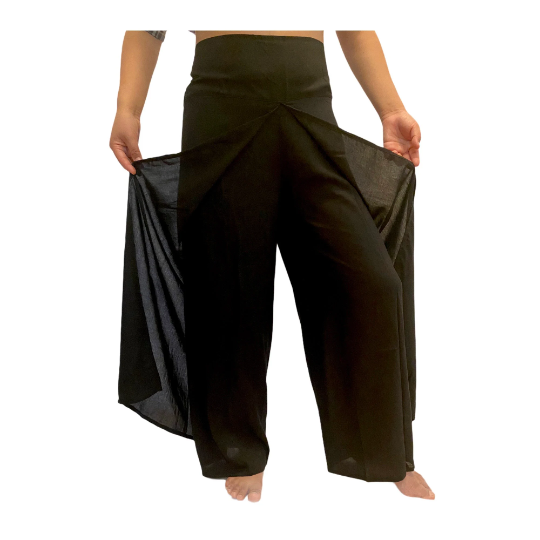Open Leg Solid Color Boho Pants, Hippie Harem Pants, Beach Rayon Pants, Summer Slit Pants, Yoga Pants, Wide Leg Pants, Festival Clothing