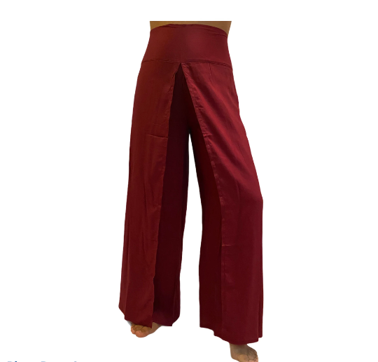 Open Leg Solid Color Boho Pants, Hippie Harem Pants, Beach Rayon
