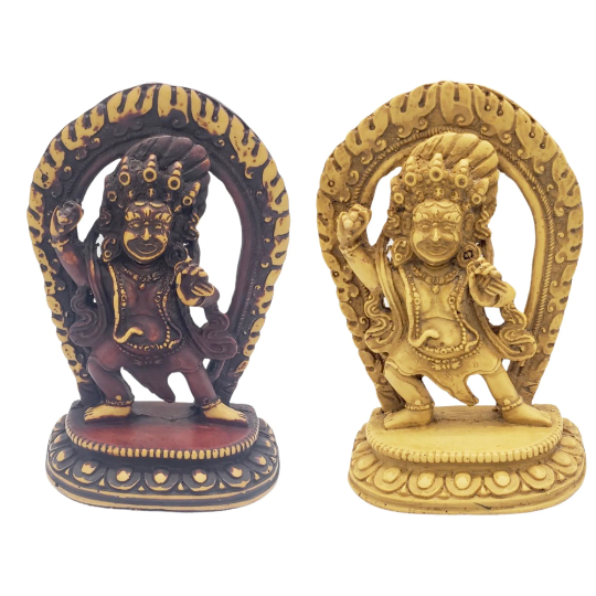 Mahakala Resin Statue, Diety of Protection, Vajrabhairava Tibetan Statue, Protector of Women, Heruka, Mahakala Altar Statue, Bhairav idol