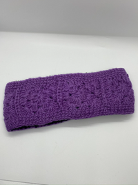 Hand Knitted 100% Wool Fleece Lined Head warmer