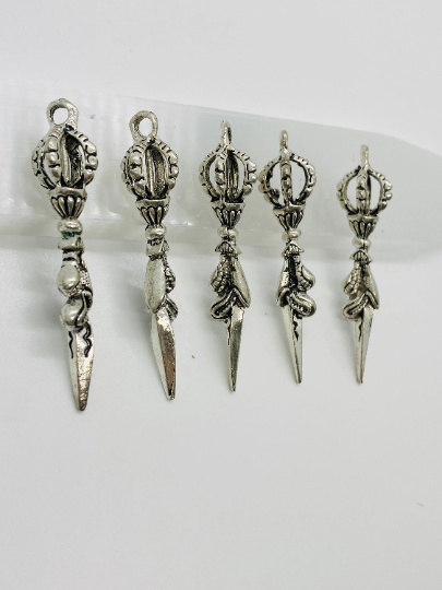 Buddhist Phurba Pendant,Phurba Necklace,Silver Phurba,Handcarved Phurba,Tibetan Vajra,Kila,Vajtakilaya Amulet,Buddhist Talisman