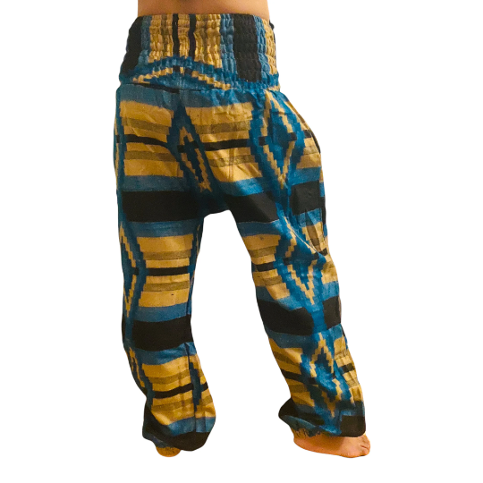 Handmade Geometric Wool Harem Pants from Nepal, Wool Pants, Non Itchy –  karmanepalcrafts